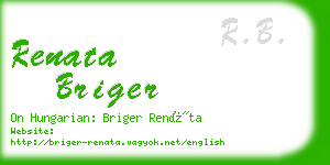 renata briger business card